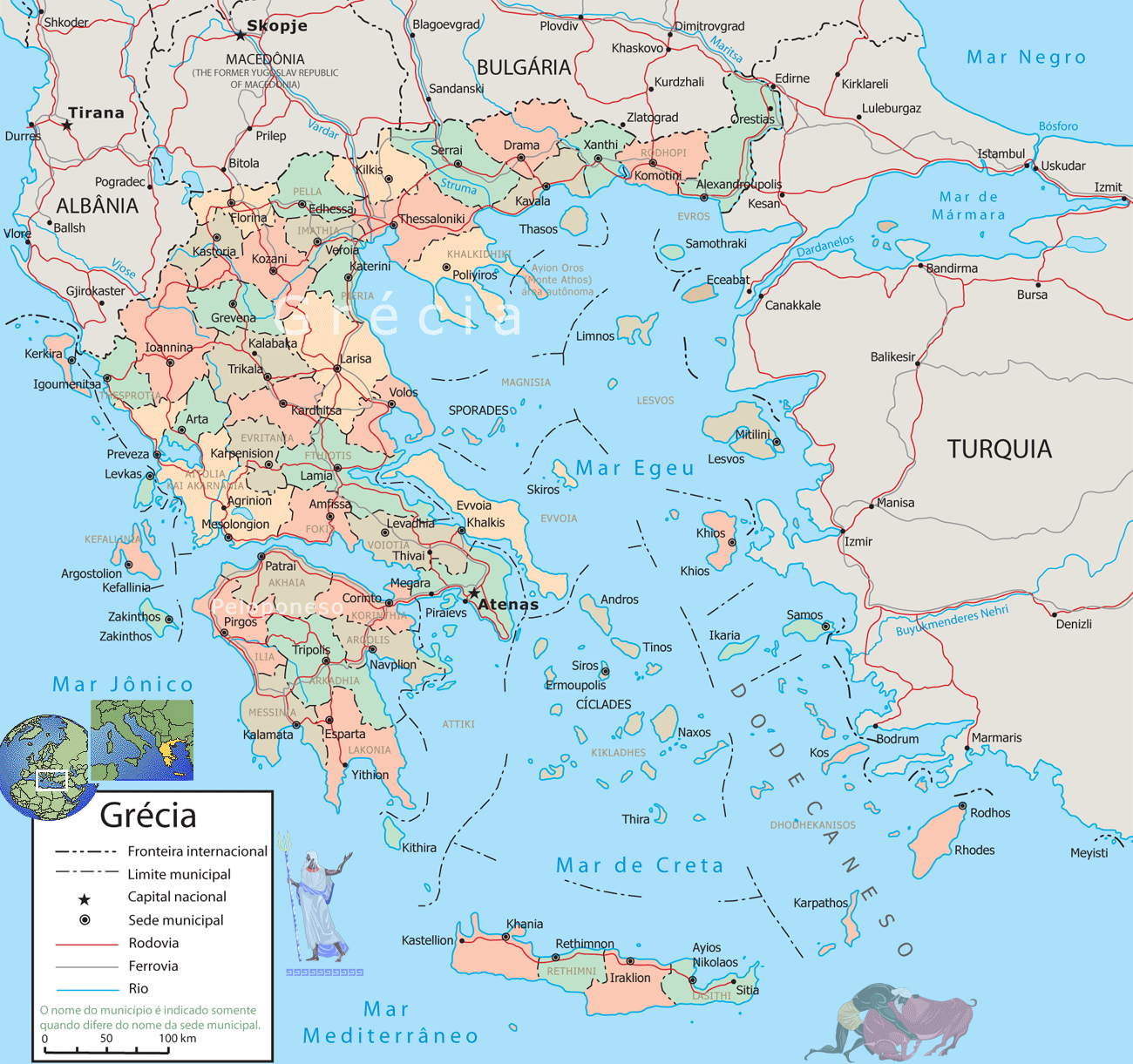 Modelo de Mapa Iconográfico - Educ. Na Grécia Antiga